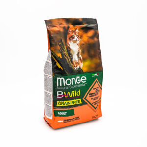 Monge BWild Grain Free Formula Adult Cat Salmon with Peas