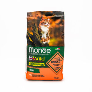 Monge BWild Grain Free Formula Adult Cat Salmon with Peas