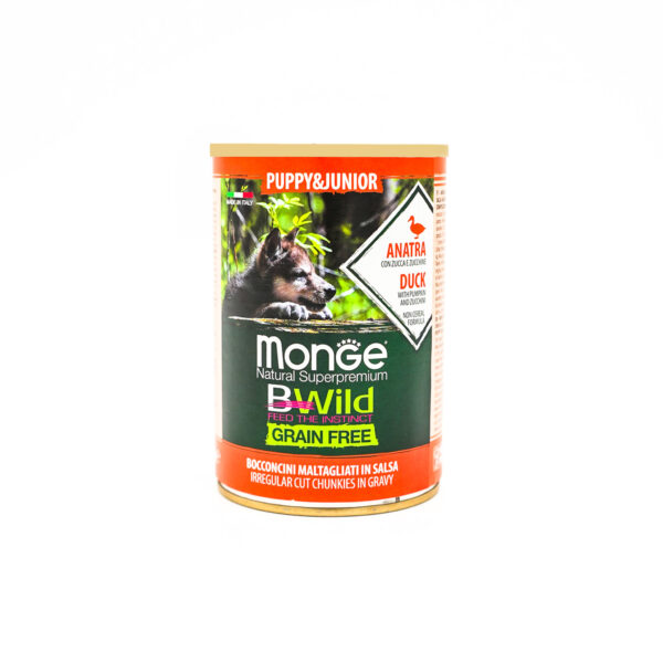 MONGE BWILD GRAIN FREE PUPPY DUCK