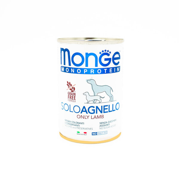 MONGE DOG SOLO LAMB 400g