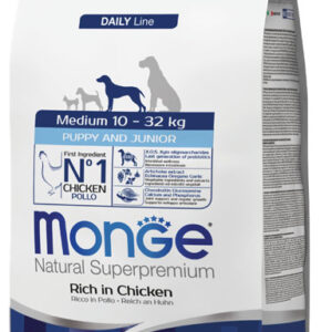 Medium Puppy & Junior Rich in Chicken by Monge